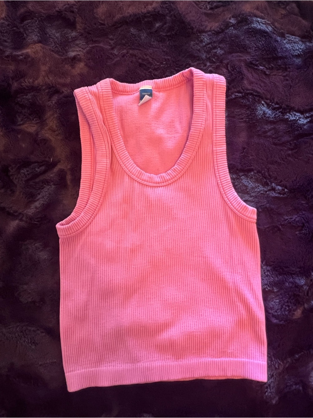 Old Navy Pink Ribbed Tank Top